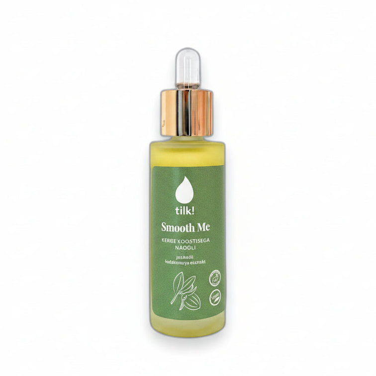 Smooth Me juniper face oil for combination skin natural glow